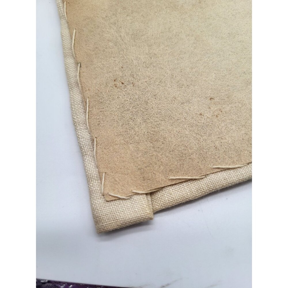 VTG Embroidered Needlecraft Cloth Recipe Card Holder Bucilla Cottage Country 70s - Picture 9 of 11